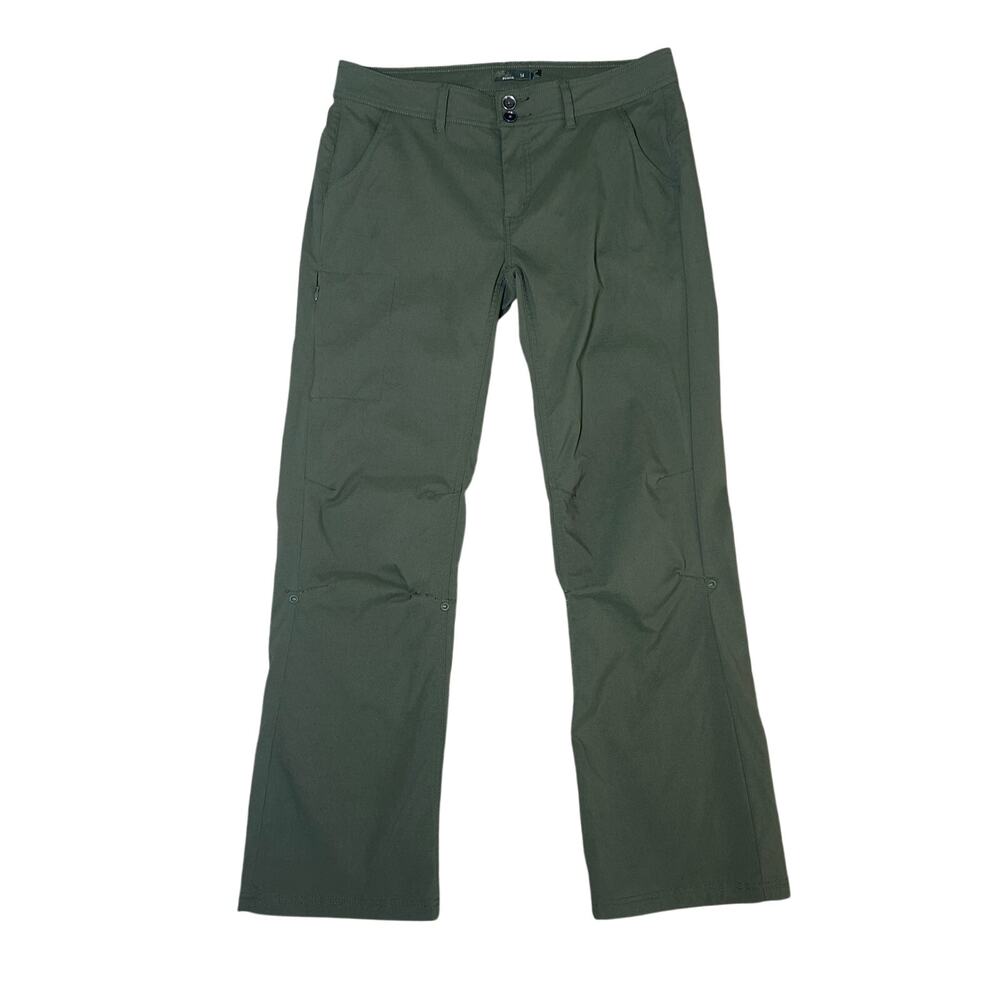 Prana Straight Leg Pants in Olive Green